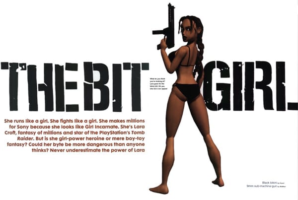 Lara Croft Face magazine