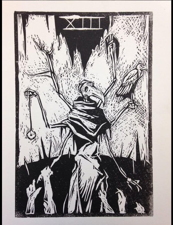 J.D. Palmer XIII tarot card