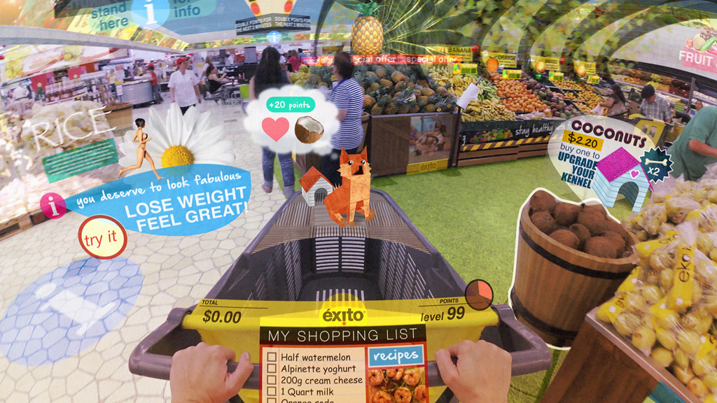 Rephrase single title from this title Hyper-Reality imagines the hell of our Augmented Reality future – Kill Screen . And it must return only title i dont want any extra information or introductory text with title e.g: ” Here is a single title:”