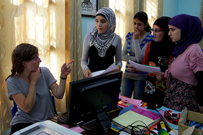 Inside the game-making workshop for Palestinian girls