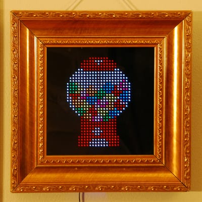 Finally, an interactive display to show off your pixel art.