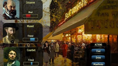 Dust off those MFAs. 19th century masters come to life in "artist simulation" game.
