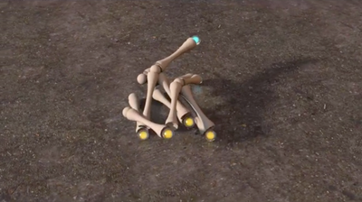 Watch in horror as this Cronenbergian virtual life-form learns to walk