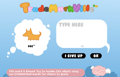 TradeMarkVille imagines a world where all common words are trademarked