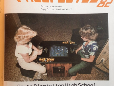 Arcade-themed yearbook from ’82 is great in a way that only a yearbook from ’82 can be