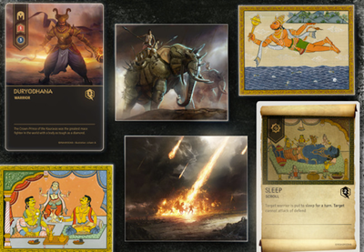 Gorgeous, esoteric card game on Hindu mythology is gorgeous
