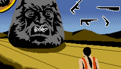 8-bit Zardoz rears its soothsaying stone head