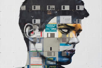 Floppy disk portraits remind us that one day we’ll be outdated and discarded too