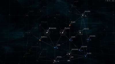 The strikingly minimalist Spacecom says only what it needs to