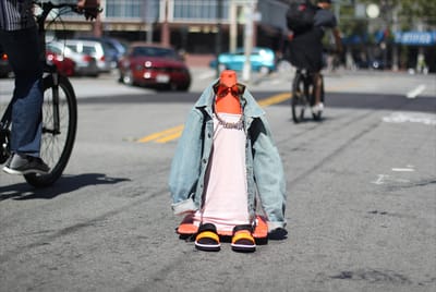 "Literal street style" takes street fashion very literally