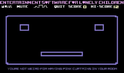 A videogame for all you lonely kids (and adults) out there