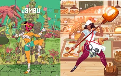 A zine imagines the awesome possibilities of diverse female fighting characters