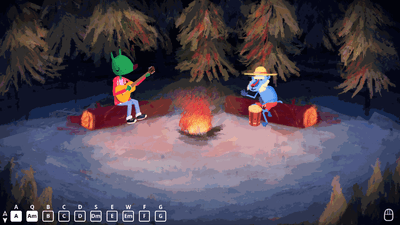 Chillax, jam out some tunes in this cute, co-op music game