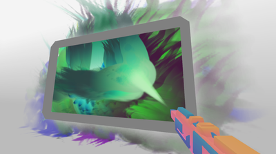 Try to communicate with an alien race through abstract art