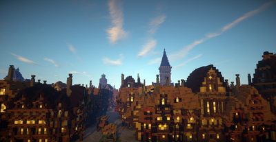 Great Fire of London recreated in Minecraft, complete with blaze