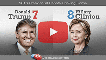 Prepare for the Clinton-Trump debate with a political drinking game