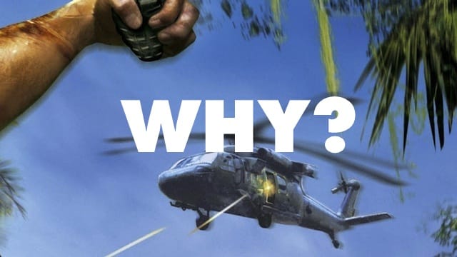 Crashing helicopters? Infinite enemies? Do games rely on too many tropes?