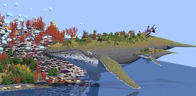 This Minecraft construction reminds us of Studio Ghibli, and that’s a good thing