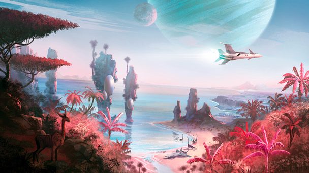 Let’s briefly marvel at No Man Sky’s gorgeous retro-future concept art