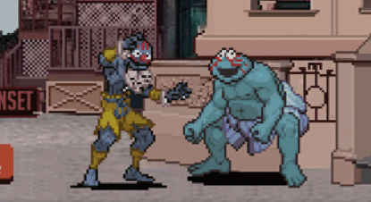 Sesame Street and Street Fighter collide, streets run blue with fur