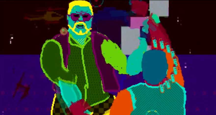 Local-multiplayer game Heli Brawl is Matisse meets Messhof