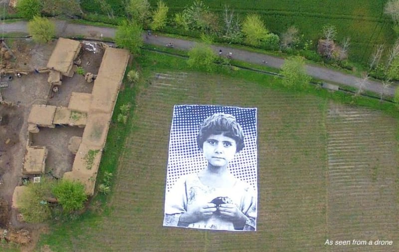 This artwork shows drone pilots the dejected glances of their faceless victims