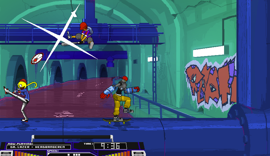Lethal League is the fighter where you nail friends with fastballs