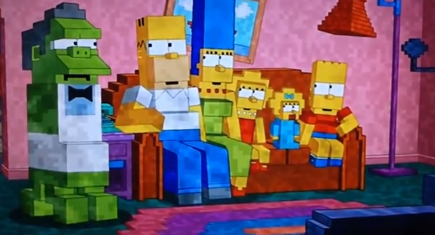 Minecraft gets a Simpsons intro. What’s next, Notch on MTV Spring Break?