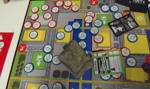 Riot aims to politicize the board game with, what else, riots