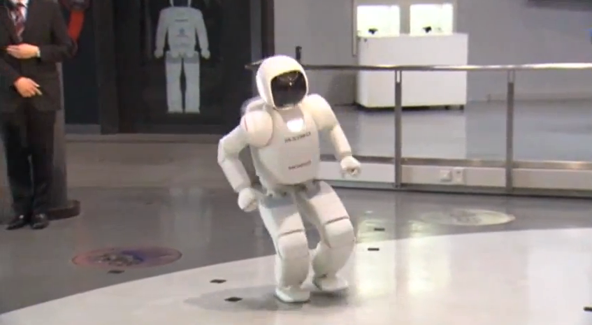 Watch a Japanese robot school Obama at soccer and dance a terrifying victory dance