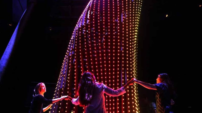 Bow before your new god, this interactive tree of lights