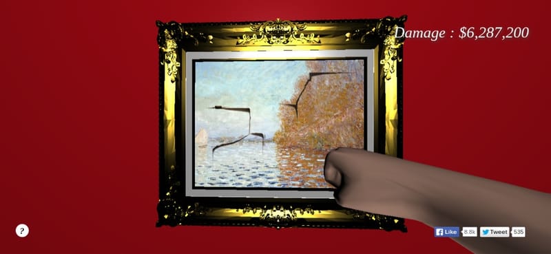 Punch a $10 million painting and get away with it