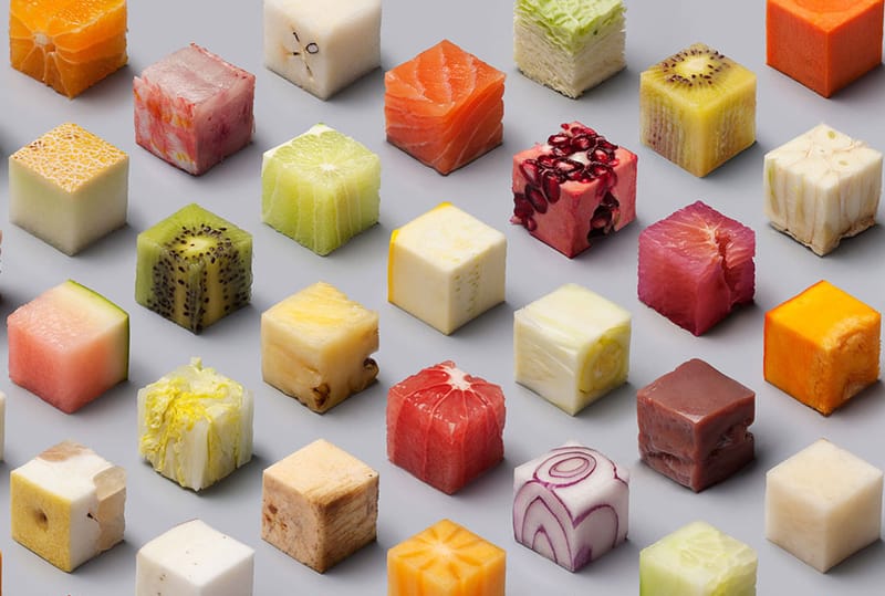 A pair of Dutch artists have created 8-bit food