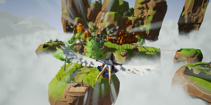 Clouds Below lets you unfurl your wings and soar over beautiful vistas