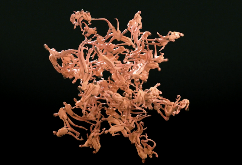Computational artist creates a nightmare of writhing bodies