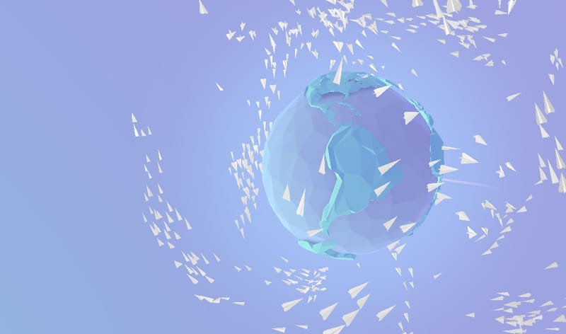New game lets you throw paper planes to people around the world