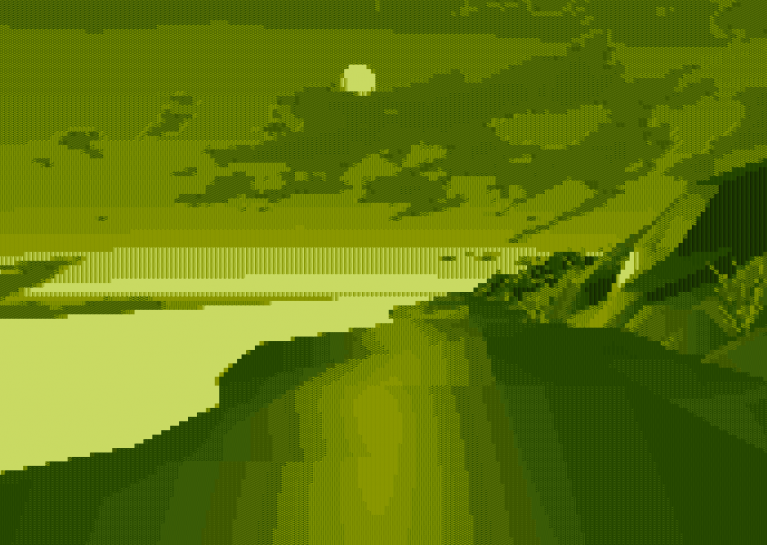 Nothing like a 2-bit beach, 8-bit sounds, and real sand to get in your shoes