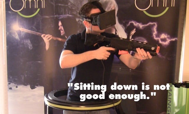 Do treadmills and virtual reality mix?